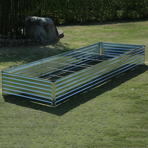 12x4x1.5ft Galvanized Raised Garden Bed