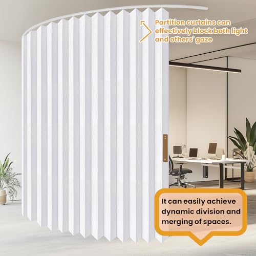 Hanging Accordion Room Divider with Track System