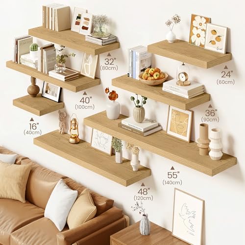 Floating Shelves 9 inch Deep 48”Long Set of 1