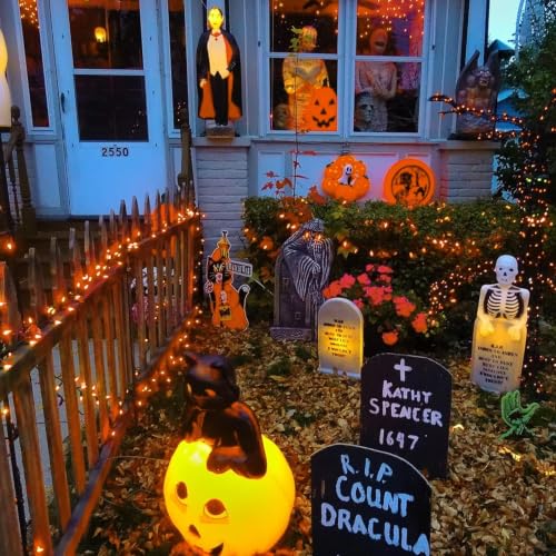 Orange Halloween String Lights Outdoor