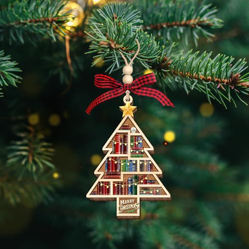 Book Lover Christmas Ornaments 2026