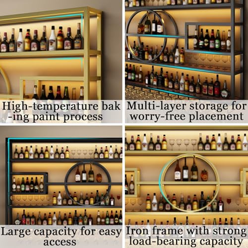 47.2in Large Wall Mounted Wine Rack