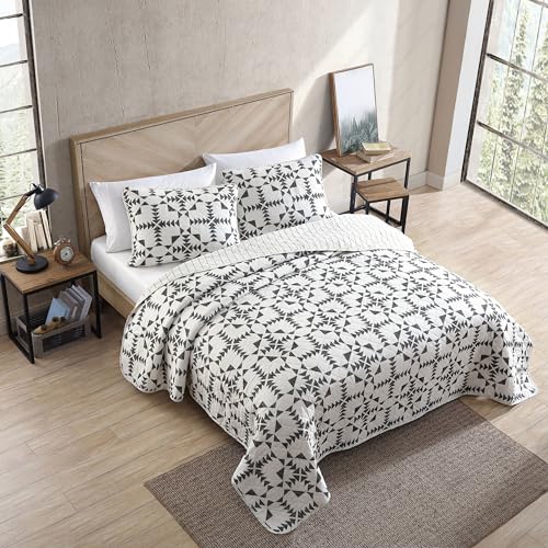 Queen Reversible 100% Cotton Quilt Sets with Shams