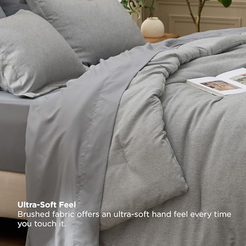 King Size Comforter Set Dark Grey