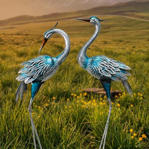 37 40Inch Outdoor Crane Garden Statues (2 Count)