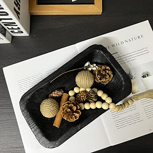 Wooden Dough Bowl Decor
