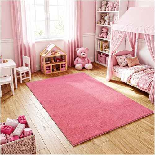 Soft & Colorful 4' Round Kids Classroom Area Rug