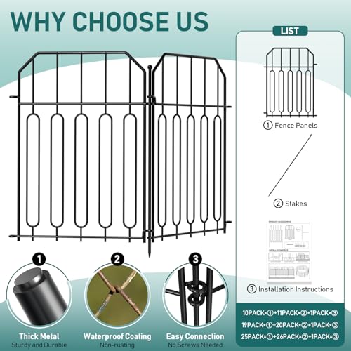 Garden Fence Total 10ft (10 Count)
