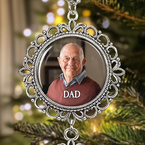 Memorial Car Rear View Ornament with Custom Photo