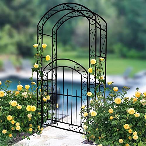 Steel Garden Arch with Gate