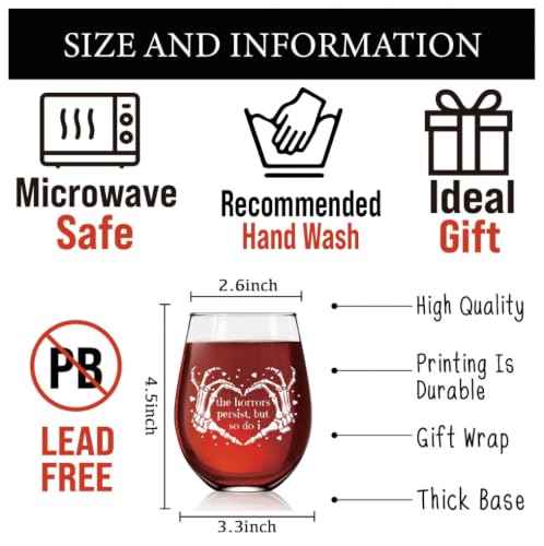 The Horrors Persist But So Do I Wine Glass