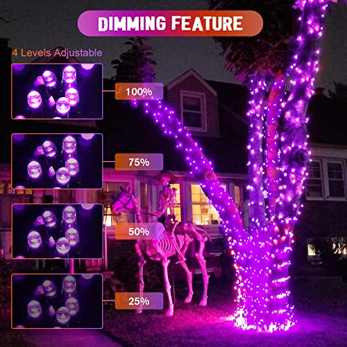 2 Pack Solar String Lights Outdoor Waterproof (151 Foot)
