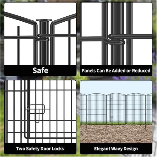 Decorative Garden Fence 6 Panels 13ft