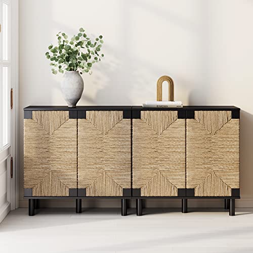 Beacon Accent Natural Sideboard Storage Cabinet TV Stand in Wire