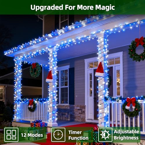 750 LED 240FT Christmas String Lights Outdoor (240 Foot)