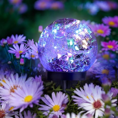 6 Pack 3.9" Solar Garden Lights Outdoor Waterproof (6 Count)
