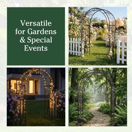 Arch Metal Outdoor Garden Arbor