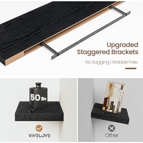 Floating Shelves 9 inch Deep 36”Long Set of 2 (2 Count)