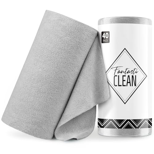 Microfiber Cleaning Cloth Roll (40 Count)