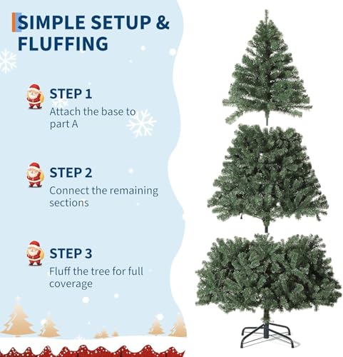 9 ft Artificial Christmas Tree Prelit