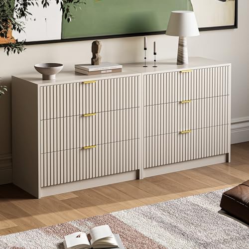 Fluted Dresser for Bedroom