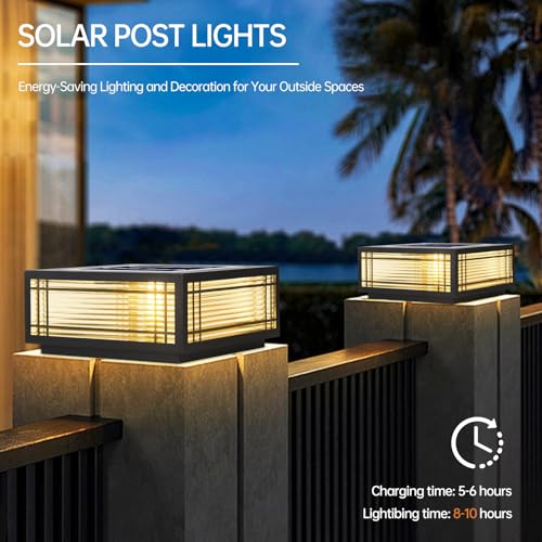 Solar Post Lights for Outdoor Lamp Post Pillar Lamps
