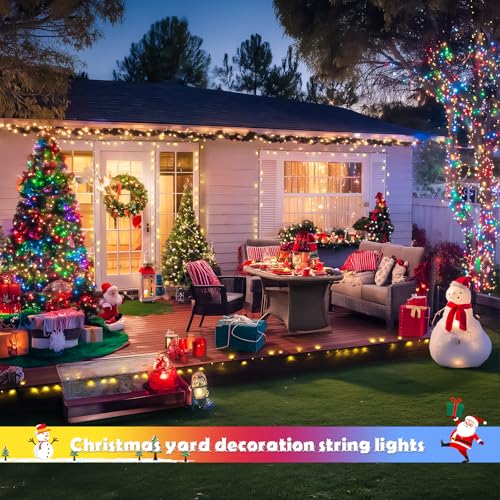 2 Pack Solar String Lights Outdoor Waterproof (66 Foot)