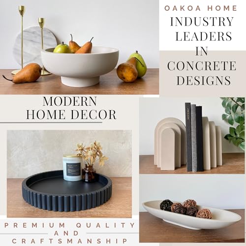 Black Round Tray for Home Decor
