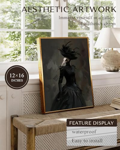 Mask Raven Vintage Halloween Wall Art