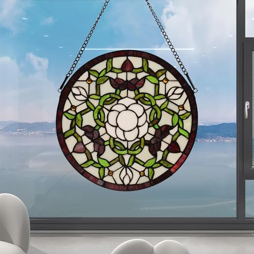 Handcrafted Stained Glass Window Panel