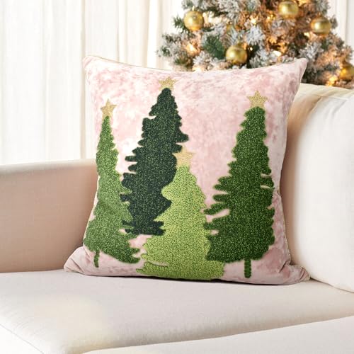Christmas Tree Pillow Covers 18x18