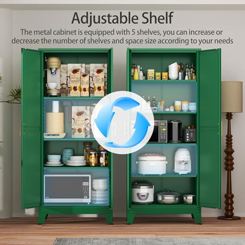 Green Metal Storage Cabinet