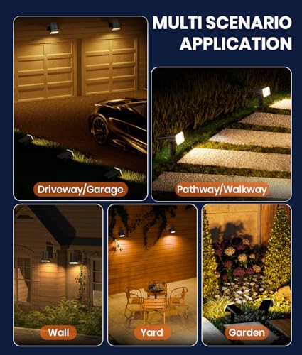 Solar Spot Lights Outdoor (4 Count)