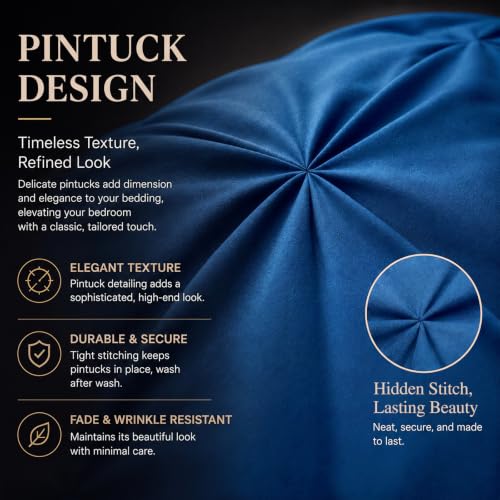 Oversized King Comforter Set Classic Blue