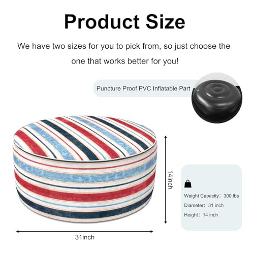 Inflatable Ottoman Stool D31 xH14 for Outdoor