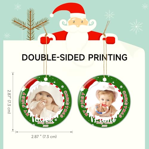 Personalized Baby's First Christmas Ornament 2025