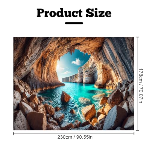 Nature Tapestry Forest Tree Sea Cave Wall Hanging