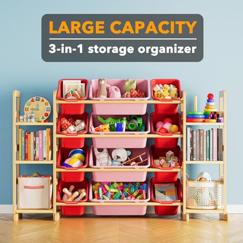 Toy Storage Organizer with 6 Shelves and 12 Bins (6 Count)