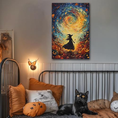 Halloween Autumn Witchy Decor Wall Art Prints