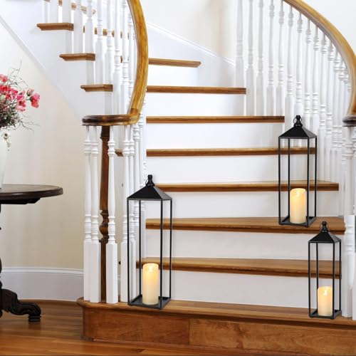 22'' 19'' 17'' Lanterns Decorative Outdoor Indoor (3 Count)