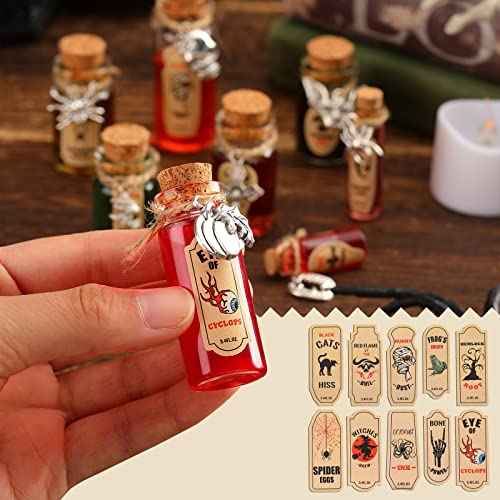 53 Pcs Halloween Mini Potion Bottles with Cork