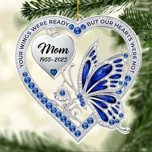Your Wings were Ready Memorial Personalized Acrylic Ornament