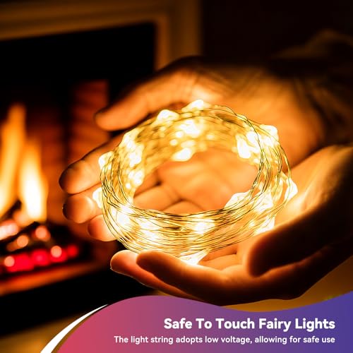 6 Pack Warm White Fairy Lights Battery Operated