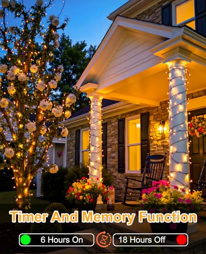 40FT 120 LED Christmas Lights Outdoor