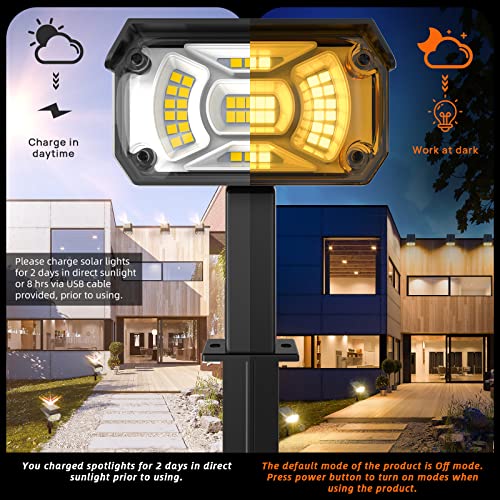 3 Brightness Modes Solar Outdoor Lights (8 Count)