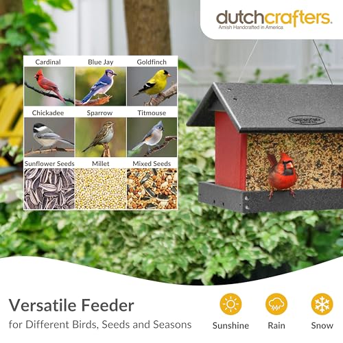 Poly Hanging Hopper Bird Feeder