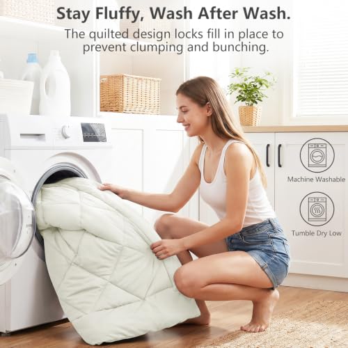 Full Comforter Set 82"x86" Ivory