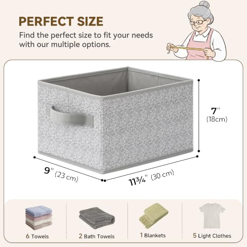 Closet Storage Bins with Handles (3 Count)
