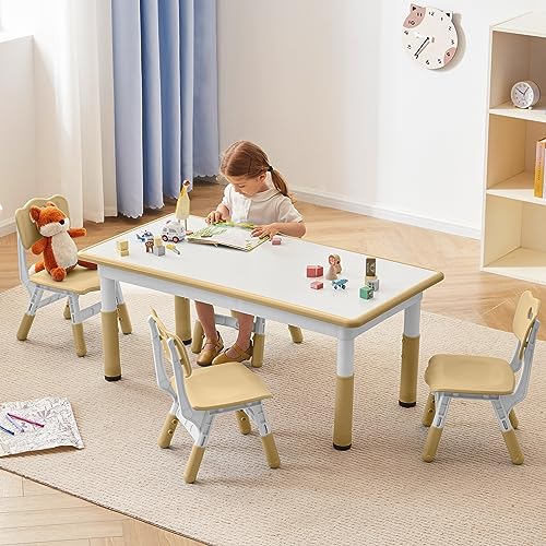 Kids Study Table and Chairs Set