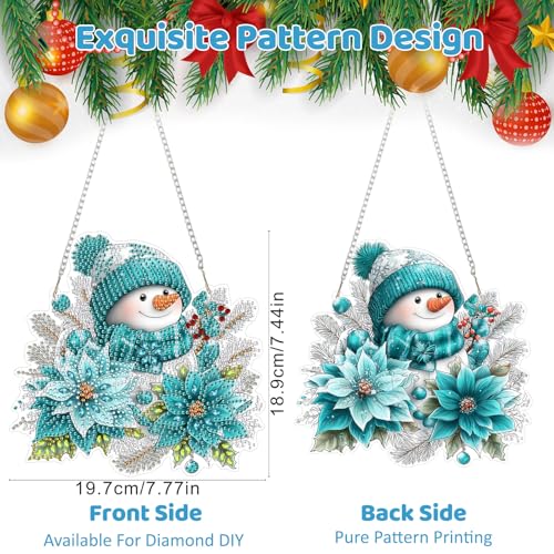 Snowman Diamond Art Hanging Kits for Adult